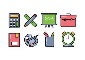 vector-school-icon-pack